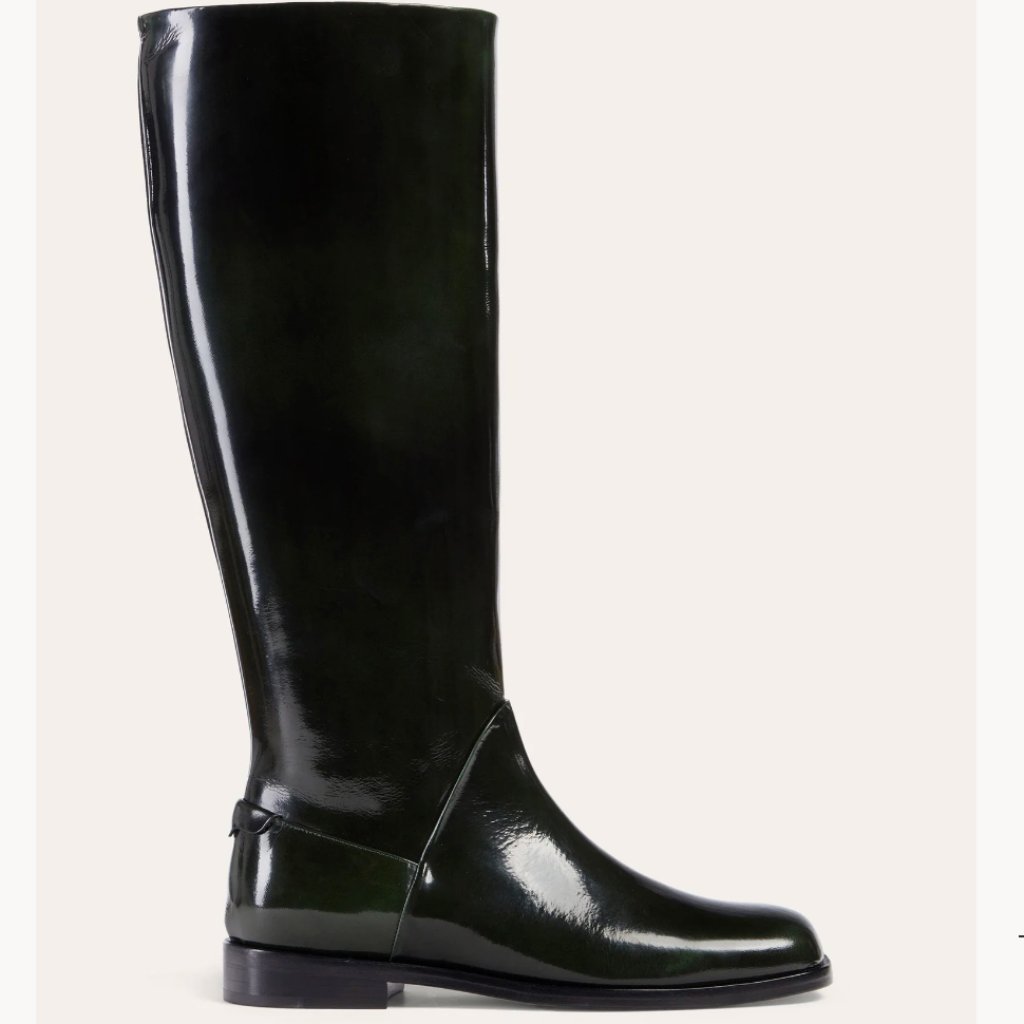 Dear Frances Jia Boot In Bottle Green Size 35